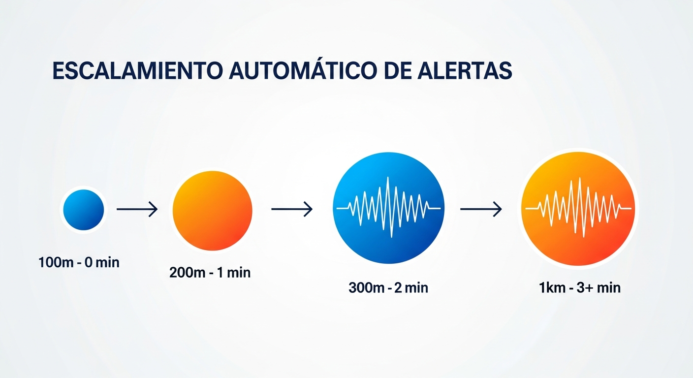 Timeline de escalamiento